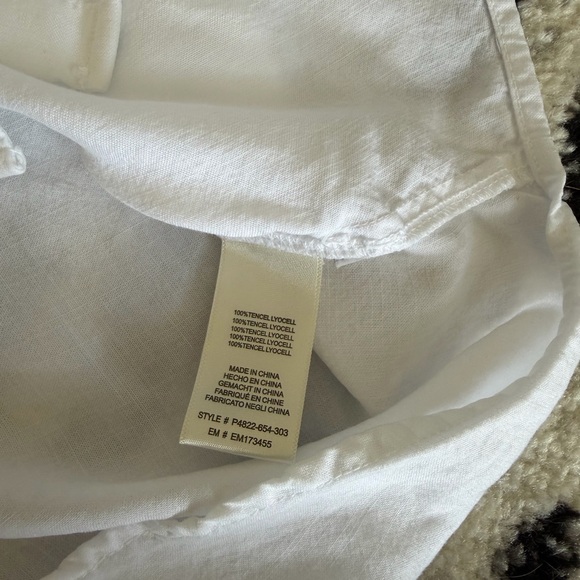 Cloth & Stone Short Sleeve Button Up Shirt White - Picture 7 of 7